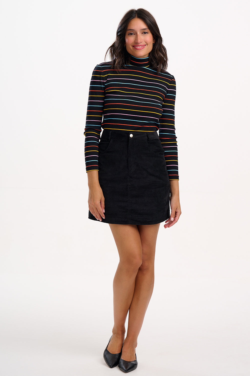Alice Mini Skirt - Black Cord
