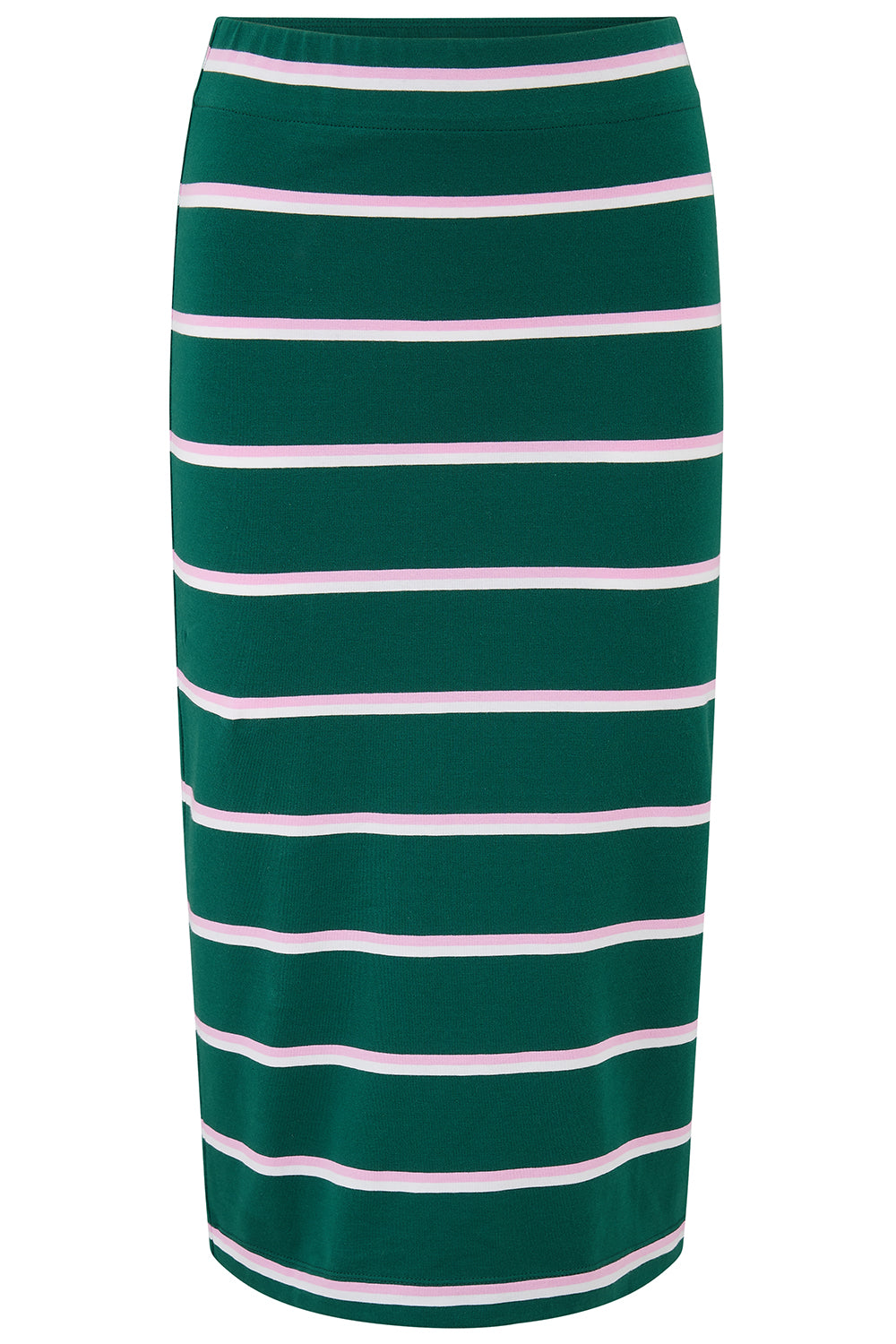 Saskia Jersey Skirt - Green, Colour Pop Stripe